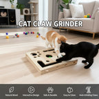 Entertainment And Scratching Combo Tautaus Solid Wood Maze